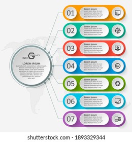 vector abstract 3d paper infographic elements.Business infographics