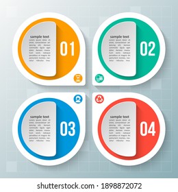 vector abstract 3d paper infographic elements.Business infographics
