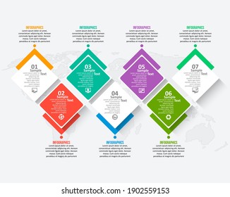 vector abstract 3d paper infographic elements.Business infographics