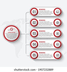 vector abstract 3d paper infographic elements.Business infographics