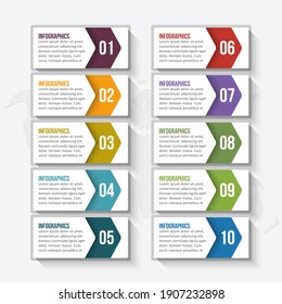 vector abstract 3d paper infographic elements.Business infographics