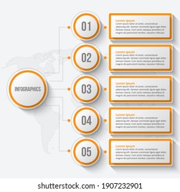 vector abstract 3d paper infographic elements.Business infographics