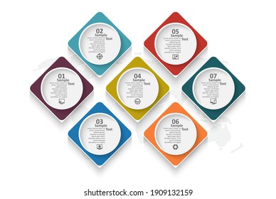 vector abstract 3d paper infographic elements.Business infographics