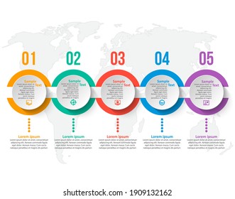 vector abstract 3d paper infographic elements.Business infographics