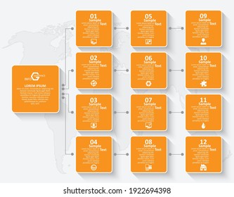 vector abstract 3d paper infographic elements.Business infographics