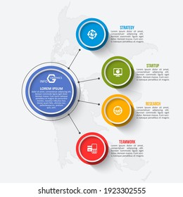 vector abstract 3d paper infographic elements.Business infographics