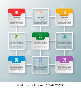 vector abstract 3d paper infographic elements.Business infographics