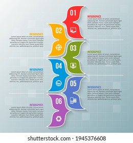 vector abstract 3d paper infographic elements.Business infographics