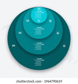 vector abstract 3d paper infographic elements.Circular infographics