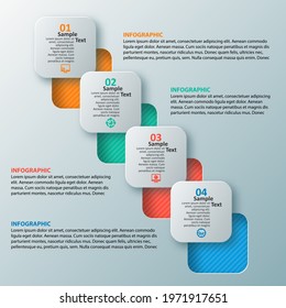 vector abstract 3d paper infographic elements.Business infographics