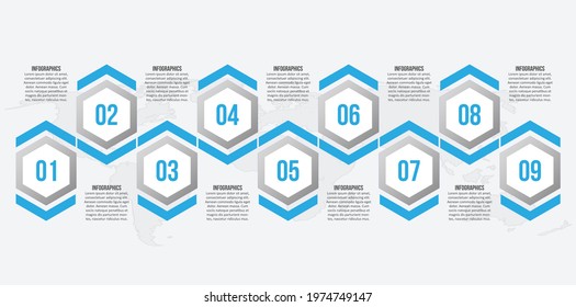 vector abstract 3d paper infographic elements.Hexagon infographics.Honeycomb design