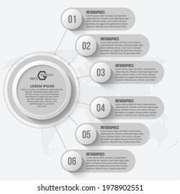 vector abstract 3d paper infographic elements.Business infographics