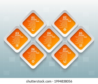 vector abstract 3d paper infographic elements.Business infographics