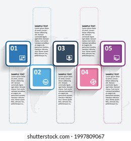 vector abstract 3d paper infographic elements.Business infographics
