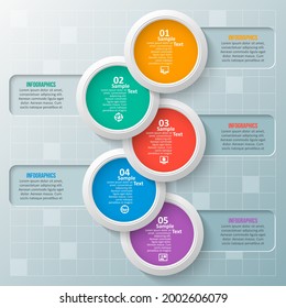 vector abstract 3d paper infographic elements.Business infographics