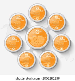 vector abstract 3d paper infographic elements.Business infographics