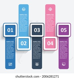 vector abstract 3d paper infographic elements.Business infographics