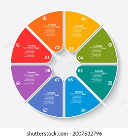 vector abstract 3d paper infographic elements.Circular infographics