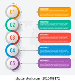 vector abstract 3d paper infographic elements.Business infographics