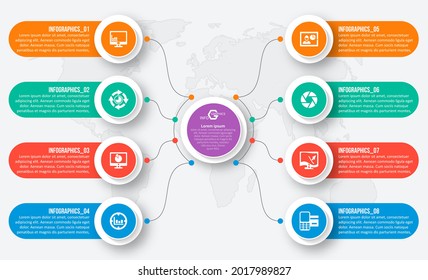 vector abstract 3d paper infographic elements.Business infographics