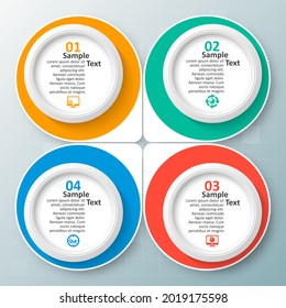vector abstract 3d paper infographic elements.Business infographics
