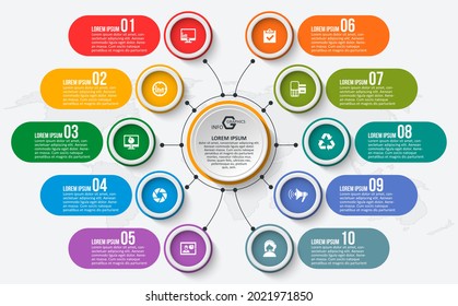 vector abstract 3d paper infographic elements.Business infographics