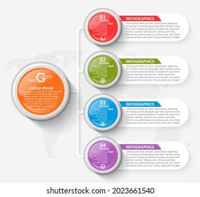 vector abstract 3d paper infographic elements.Business infographics