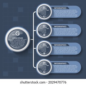 vector abstract 3d paper infographic elements.Business infographics