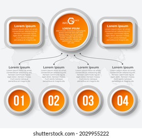 vector abstract 3d paper infographic elements.Business infographics