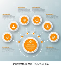vector abstract 3d paper infographic elements.Business infographics