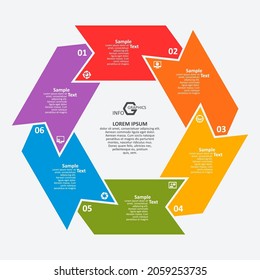 vector abstract 3d paper infographic elements.Circular infographics