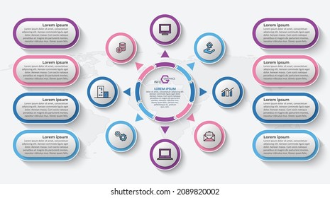 vector abstract 3d paper infographic elements.Business infographics