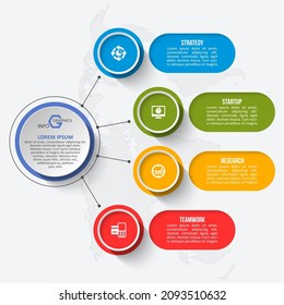 vector abstract 3d paper infographic elements.Business infographics