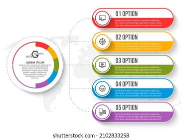 vector abstract 3d paper infographic elements.Business infographics