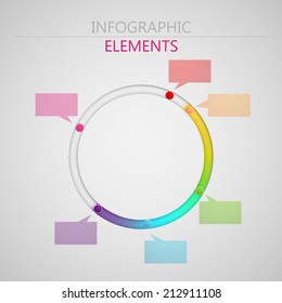 vector abstract 3d paper infographic elements for print or web design. timeline template 