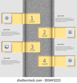 vector abstract 3d paper infographic elements