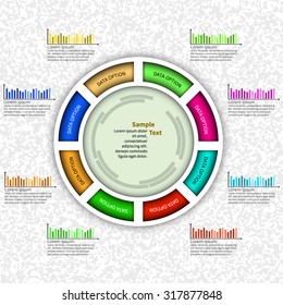 vector abstract 3d paper infographic elements