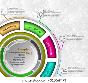 vector abstract 3d paper infographic elements