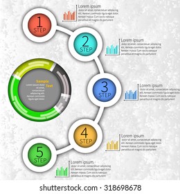 vector abstract 3d paper infographic elements