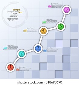 vector abstract 3d paper infographic elements
