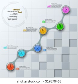 vector abstract 3d paper infographic elements