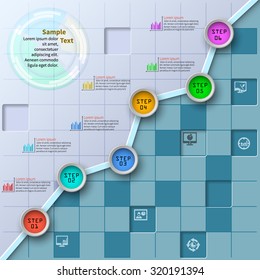vector abstract 3d paper infographic elements