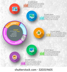 vector abstract 3d paper infographic elements