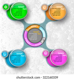 vector abstract 3d paper infographic elements