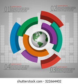 vector abstract 3d paper infographic elements