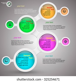 vector abstract 3d paper infographic elements