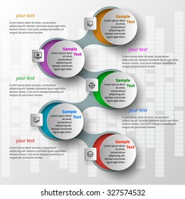 vector abstract 3d paper infographic elements