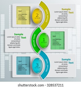 vector abstract 3d paper infographic elements