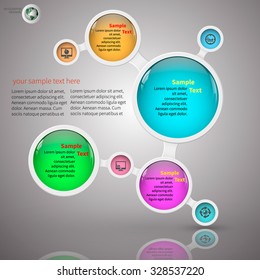 vector abstract 3d paper infographic elements