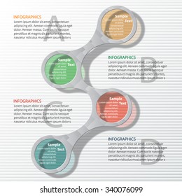 vector abstract 3d paper infographic elements